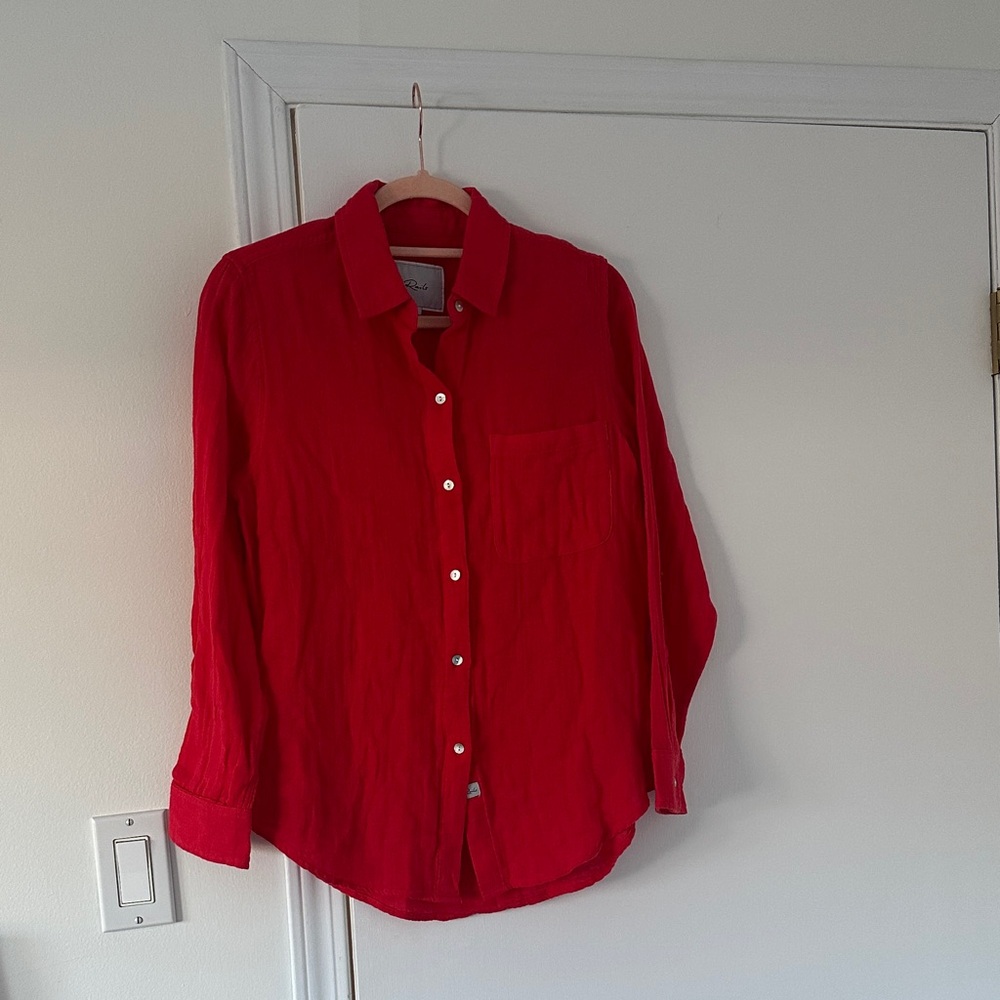 RAILS Ellis Shirt in Cherry - Picture 3 of 10